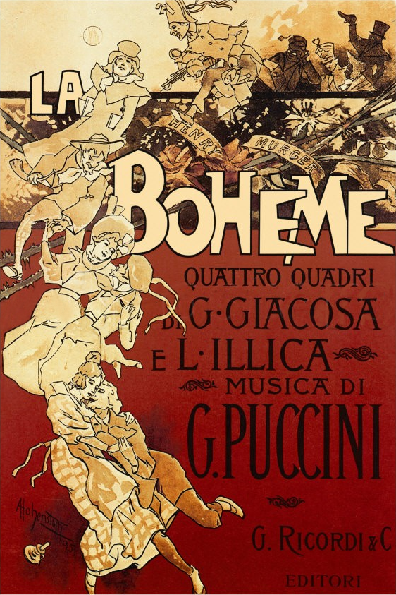 La Boheme poster by Hohenstein
